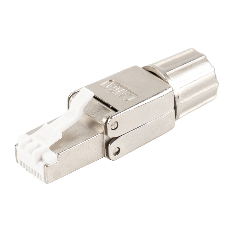 Cat6A ขั้วต่อ RJ45 โดยไม่ต้องใช้เครื่องมือป้องกัน RJ-G40S-1-C6A Cat6A ขั้วต่อ RJ45 โดยไม่ต้องใช้เครื่องมือป้องกัน RJ-G40S-1-C6A