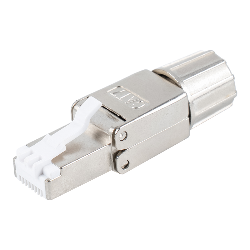 Cat7 ขั้วต่อ RJ45 แบบไม่มีฉนวนหุ้ม RJ-G40S-1-C7 Cat7 ขั้วต่อ RJ45 แบบไม่มีฉนวนหุ้ม RJ-G40S-1-C7