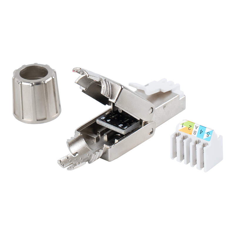 Cat7 ขั้วต่อ RJ45 แบบไม่มีฉนวนหุ้ม RJ-G40S-1-C7 Cat7 ขั้วต่อ RJ45 แบบไม่มีฉนวนหุ้ม RJ-G40S-1-C7