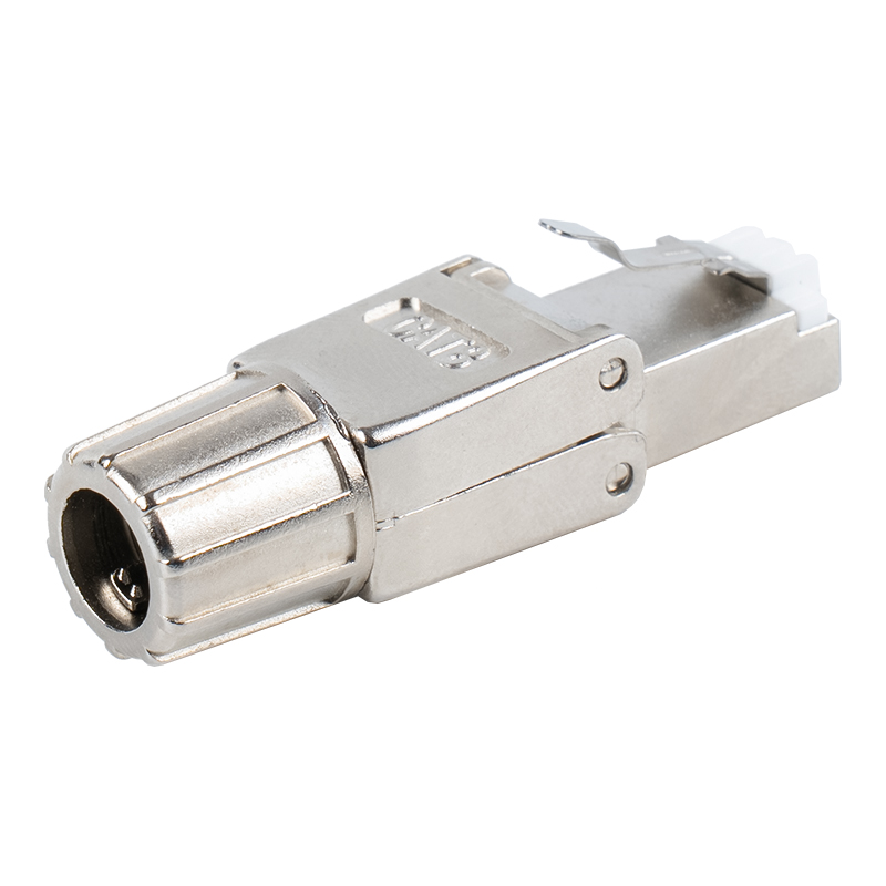 ขั้วต่อ RJ45 โดยไม่ต้องใช้เครื่องมือป้องกัน Cat8 RJ-G40S-1-C8