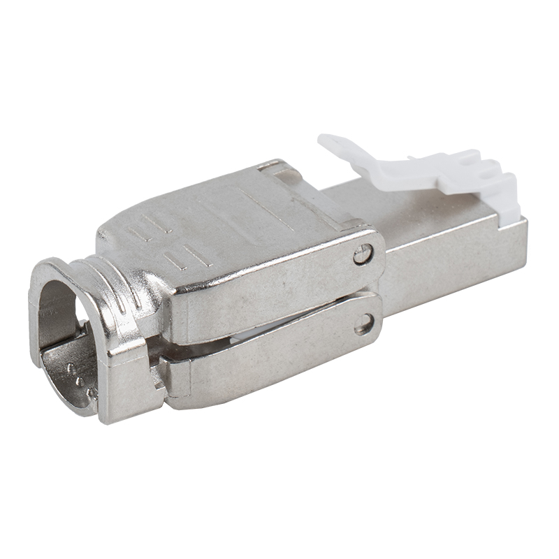 Cat6A Shielded Push-down Type ตัวเชื่อมต่อ RJ45 โดยไม่ต้องใช้เครื่องมือ RJ-602S-1-C6A