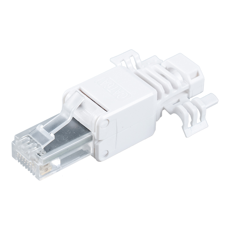 Cat6A ขั้วต่อ RJ45 แบบไม่หุ้มฉนวน (มีปีก) RJ-688X-C6A
