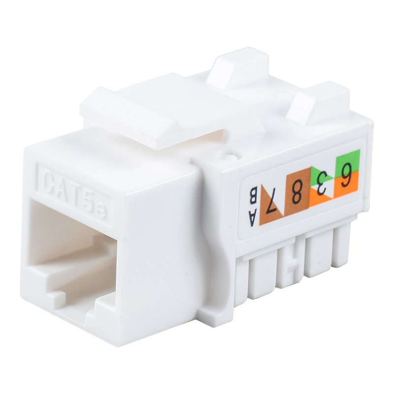 Cat5e แจ็คโมดูลาร์ 90° แบบไม่ชีลด์ SM-2016H8C5E