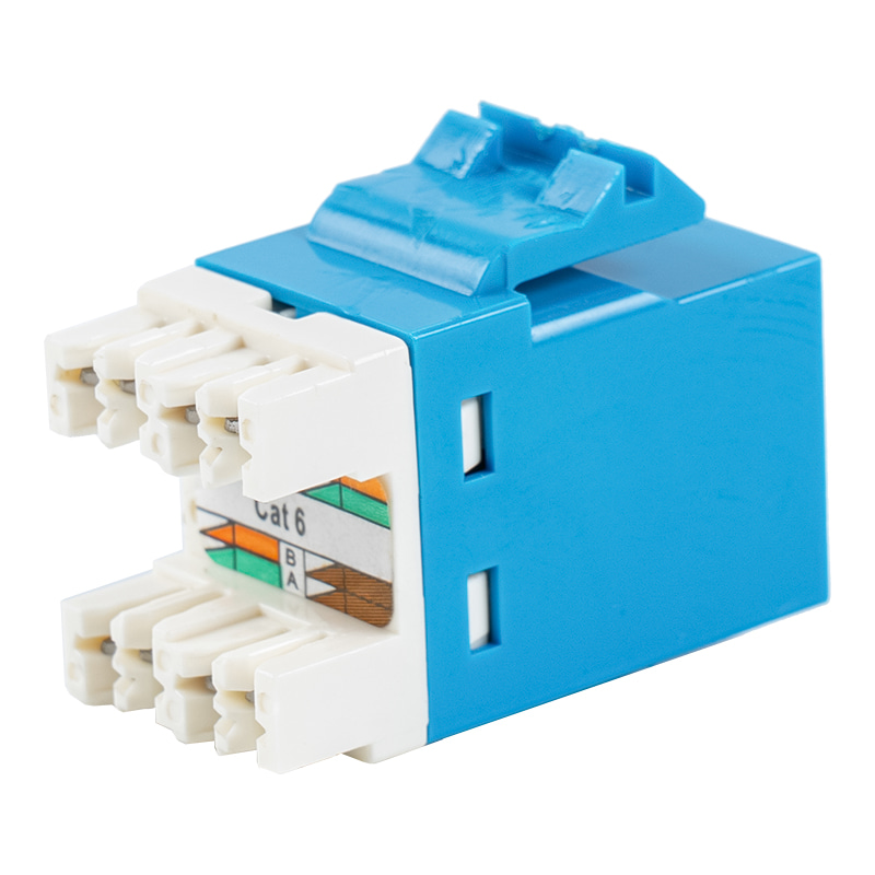 Cat6 แจ็คโมดูลาร์ 180° แบบไม่ชีลด์ SM-2027H8C6 Cat6 แจ็คโมดูลาร์ 180° แบบไม่ชีลด์ SM-2027H8C6