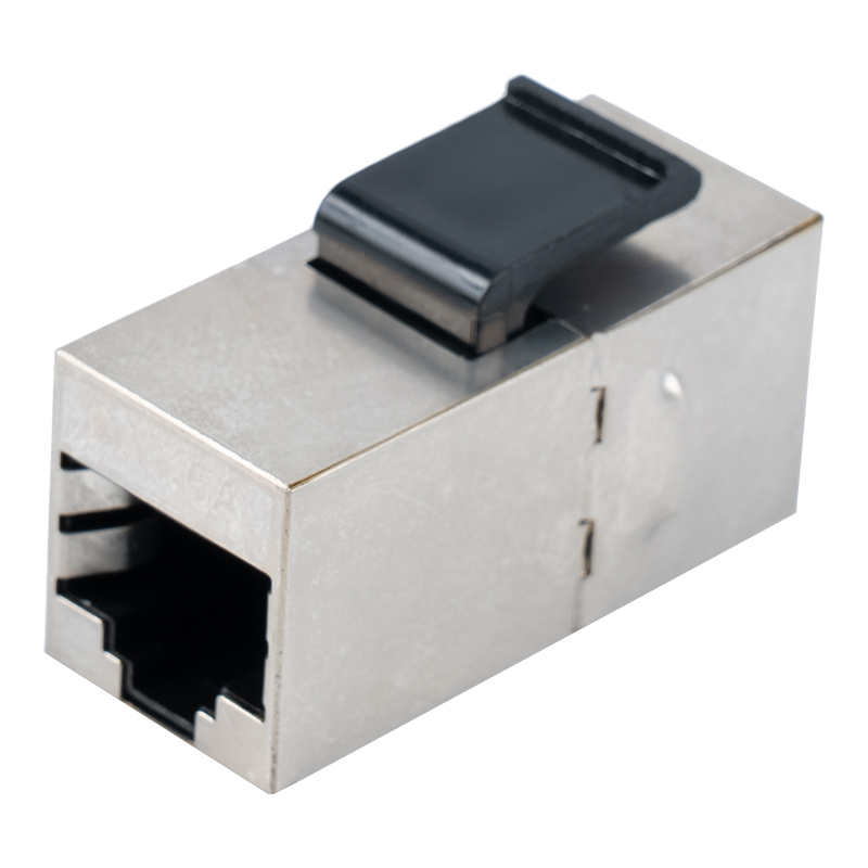 C6 ขั้วต่ออินไลน์ RJ45 แบบชีลด์ (พร้อมคลิปพลาสติก) SM-2034SC6 C6 ขั้วต่ออินไลน์ RJ45 แบบชีลด์ (พร้อมคลิปพลาสติก) SM-2034SC6