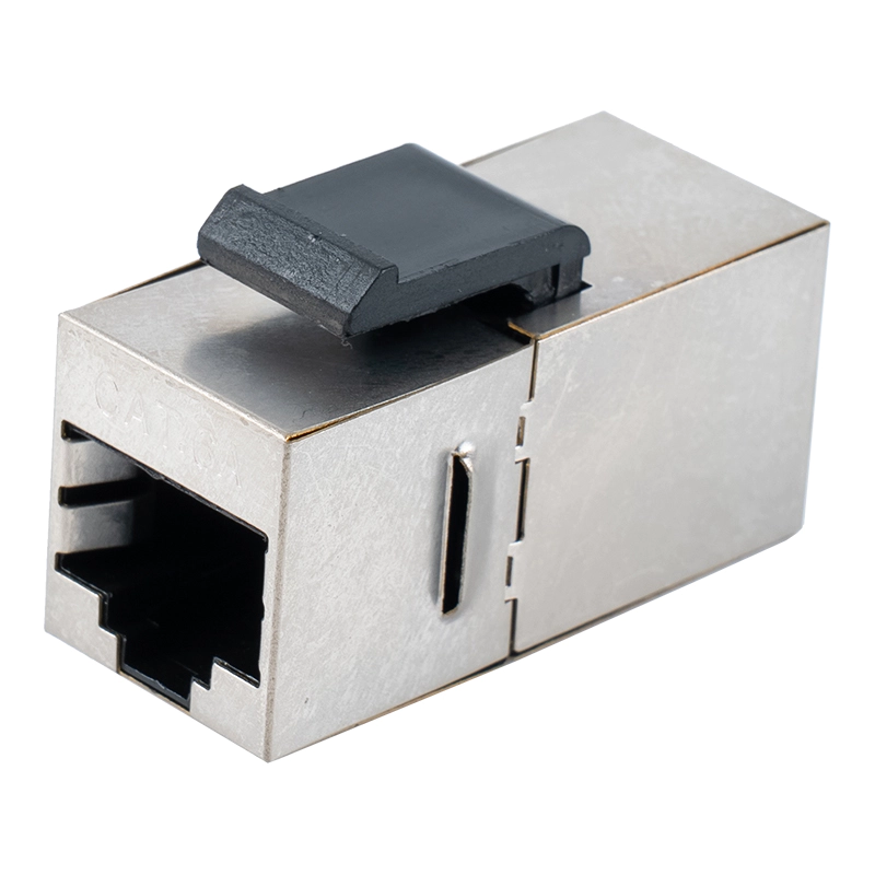 C6 ขั้วต่ออินไลน์ RJ45 แบบชีลด์ (พร้อมคลิปพลาสติก) SM-2034SC6