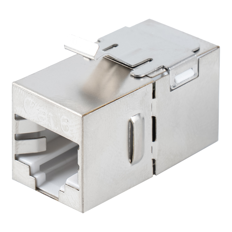Cat6 Shielded RJ45 Straight Through Coupler (พร้อมคลิปโลหะ) SM-2035SC6 Cat6 Shielded RJ45 Straight Through Coupler (พร้อมคลิปโลหะ) SM-2035SC6