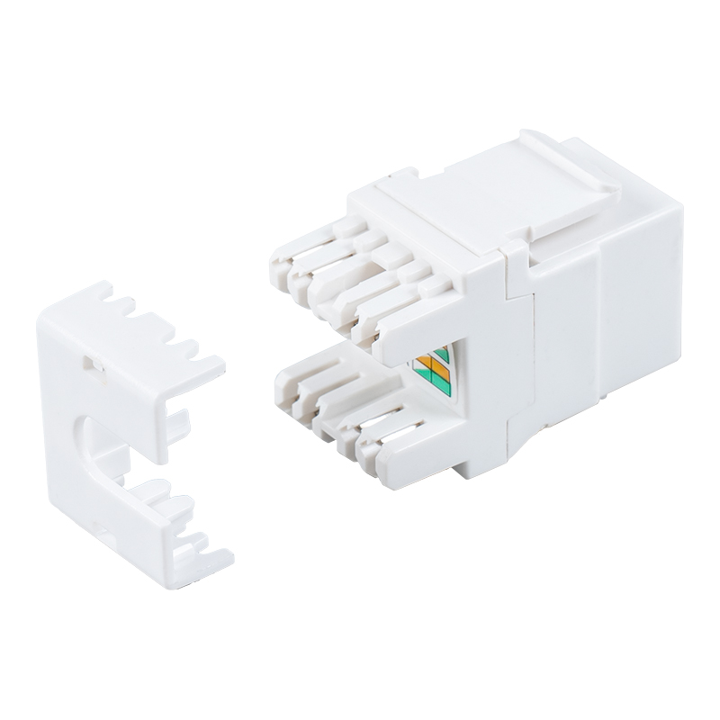 Cat6 แจ็คโมดูลาร์ 180° แบบไม่ชีลด์ (พร้อมชัตเตอร์) SM-2064CD8C6 Cat6 แจ็คโมดูลาร์ 180° แบบไม่ชีลด์ (พร้อมชัตเตอร์) SM-2064CD8C6