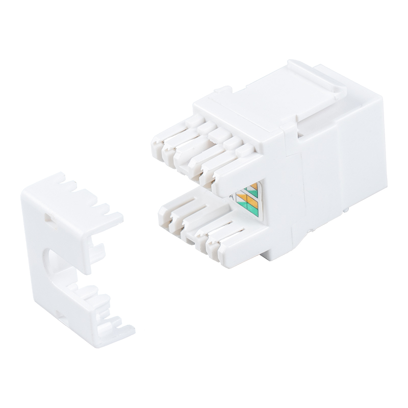 Cat6 แจ็คโมดูลาร์ 180° แบบไม่ชีลด์ (พร้อมชัตเตอร์) SM-2064CD8C6 Cat6 แจ็คโมดูลาร์ 180° แบบไม่ชีลด์ (พร้อมชัตเตอร์) SM-2064CD8C6