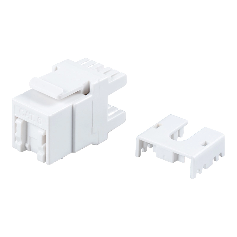 Cat6 แจ็คโมดูลาร์ 180° แบบไม่ชีลด์ (พร้อมชัตเตอร์) SM-2064CD8C6
