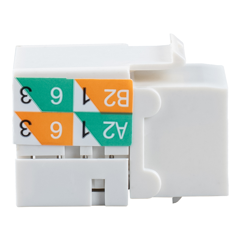 Cat6 แจ๊กแบบกุญแจ 90° แบบไม่ชีลด์ (สายไฟอเนกประสงค์) SM-2081D8C6 Cat6 แจ๊กแบบกุญแจ 90° แบบไม่ชีลด์ (สายไฟอเนกประสงค์) SM-2081D8C6