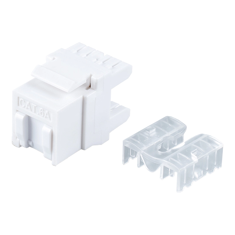 Cat6 แจ็คโมดูลาร์ 180° แบบไม่ชีลด์ (ชนิดมินิพร้อมชัตเตอร์) SM-2089CD8C6-1
