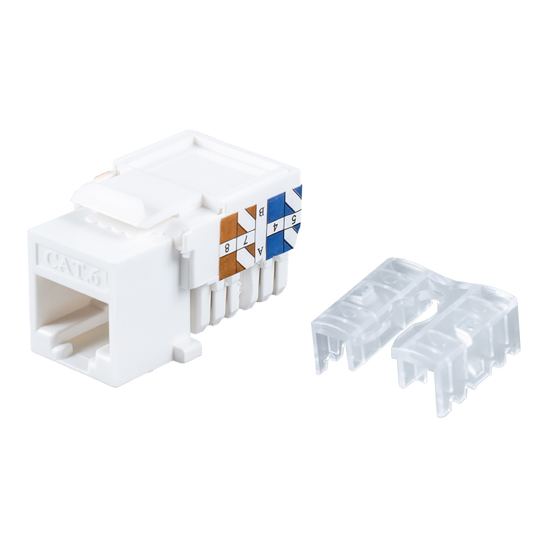 Cat6 แจ็คสโตน 90° ที่ไม่มีการหุ้มฉนวน SM-2337H8C6