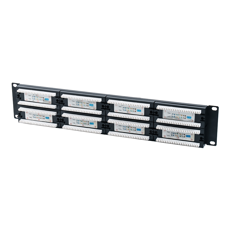 Cat5e 19 นิ้ว 2U แผงแพทช์ 48 พอร์ต Unshielded (IDC เอนกประสงค์ พร้อมแผ่นกระดาษแข็งพลาสติก) SP-3204D48-C5E Cat5e 19 นิ้ว 2U แผงแพทช์ 48 พอร์ต Unshielded (IDC เอนกประสงค์ พร้อมแผ่นกระดาษแข็งพลาสติก) SP-3204D48-C5E