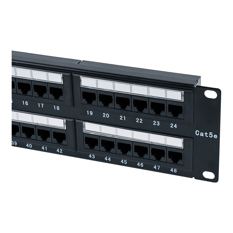 Cat5e 19 นิ้ว 2U แผงแพทช์ 48 พอร์ต Unshielded (IDC เอนกประสงค์ พร้อมแผ่นกระดาษแข็งพลาสติก) SP-3204D48-C5E Cat5e 19 นิ้ว 2U แผงแพทช์ 48 พอร์ต Unshielded (IDC เอนกประสงค์ พร้อมแผ่นกระดาษแข็งพลาสติก) SP-3204D48-C5E