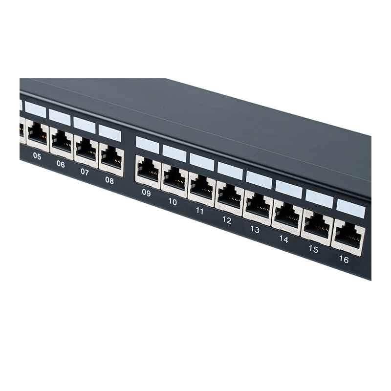 หมวดหมู่ 6 แผงแพทช์ 24 พอร์ตป้องกัน 1U ขนาด 19 นิ้ว SP-3217SK24-C6A หมวดหมู่ 6 แผงแพทช์ 24 พอร์ตป้องกัน 1U ขนาด 19 นิ้ว SP-3217SK24-C6A