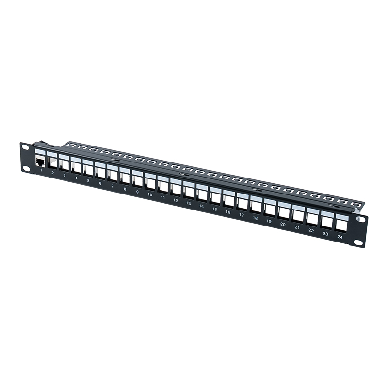 แผงแพทช์ป้องกัน 1U 24 พอร์ตขนาด 19 นิ้ว (พร้อมโมดูล C6) SP-3260-24P