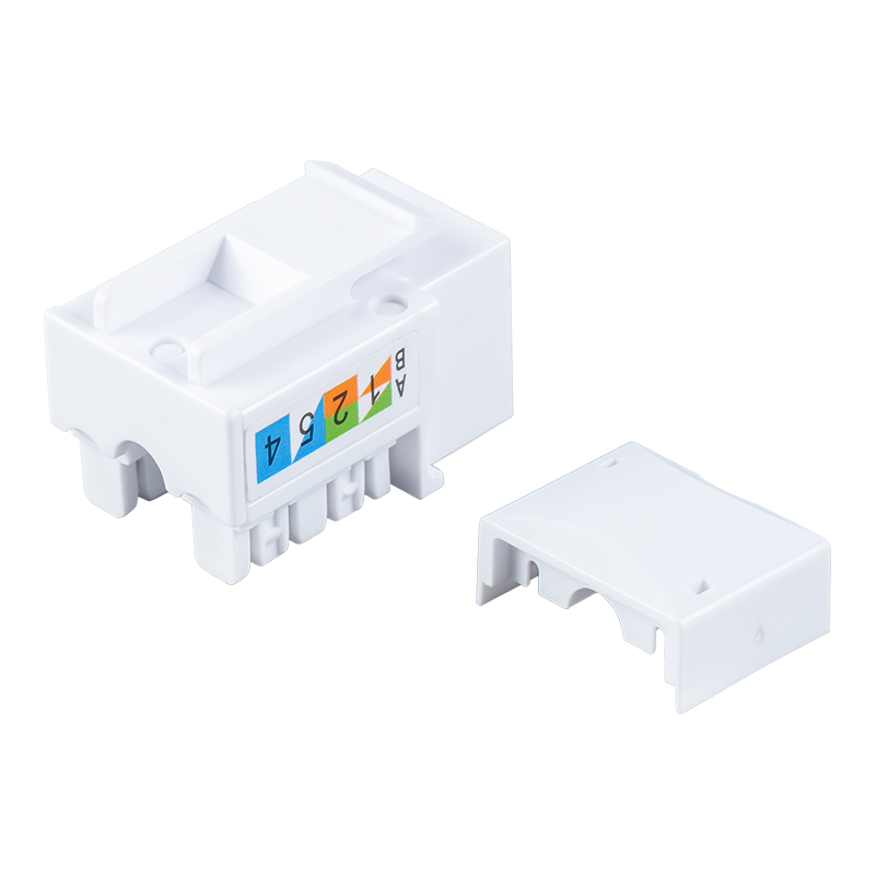 Cat6 แจ็คโมดูลาร์ 90° แบบไม่ชีลด์ SM-2054H8C6